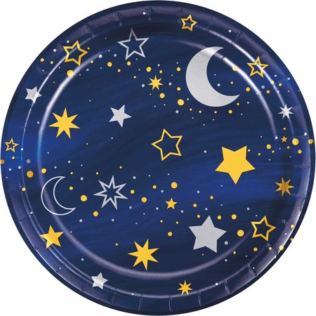 CREATIVE CONVERTING 7" Starry Night Dessert Plates, 96PK 360468